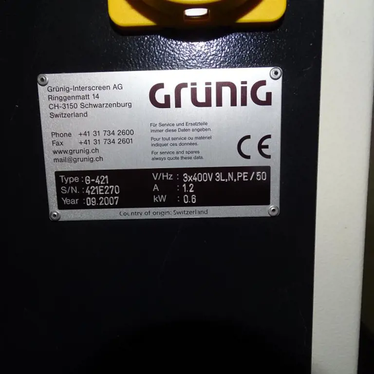 Coating machine Grünig G-Coat 421